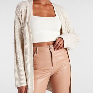 Express Open Cable Knit Cardigan